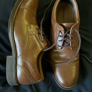 Dockers Brown Leather Oxfords Classic Design
